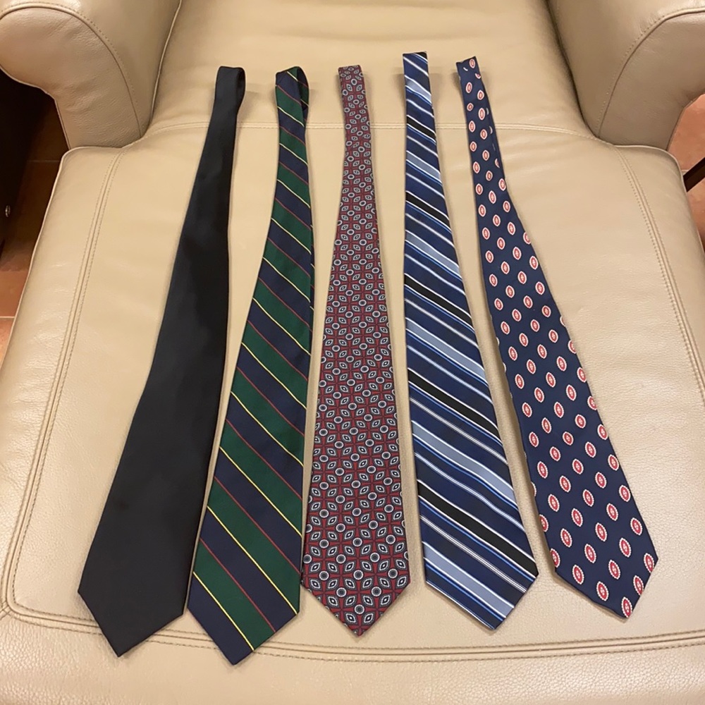 Ties- Set of five - X Long